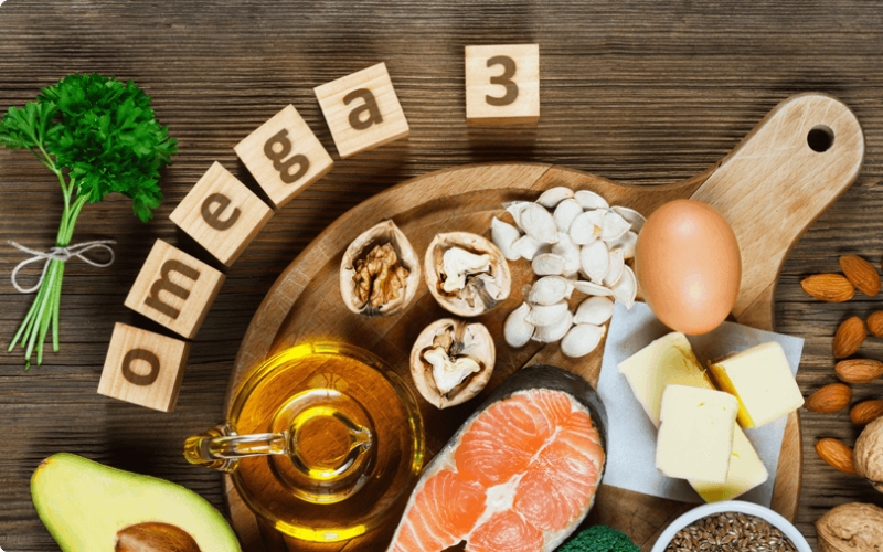 Tăng cường vitamin C và omega 3