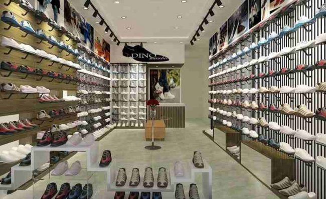 Những cách trang trí nội thất cơ bản trong cửa hàng kinh doanh giày dép thời trang